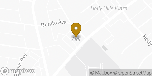 Map showing the location of Aldi in St Louis, MO 63116