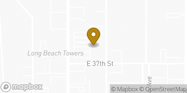 Map showing the location of The Church of Jesus Christ of Latter-day Saints in Long Beach, CA 90807