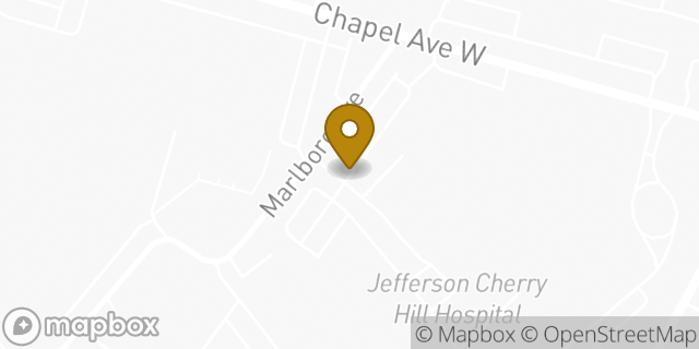Map showing the location of Jefferson Surgery Center - Cherry Hill in Cherry Hill, NJ 08002