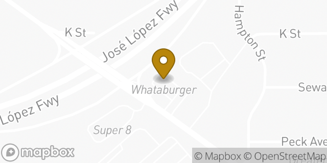 Map showing the location of Whataburger in San Antonio, TX 78210