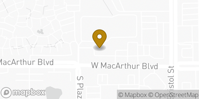 Map showing the location of Amazon Locker - Rascal in Santa Ana, CA 92704