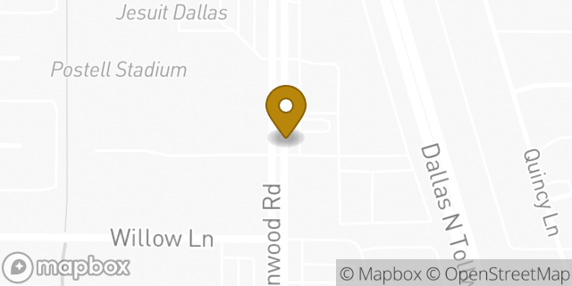 Map showing the location of Starbucks in Dallas, TX 75244