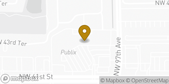 Map showing the location of The UPS Store in Doral, FL 33178