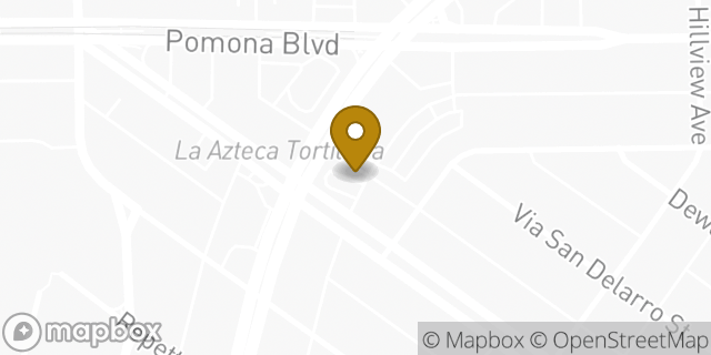 Map showing the location of Starbucks in Los Angeles, CA 90022