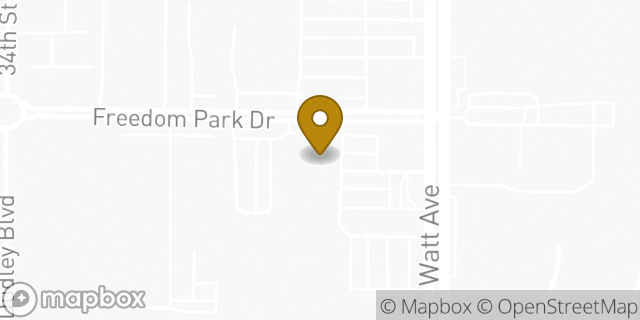 Map showing the location of Planet Fitness in North Highlands, CA 95660