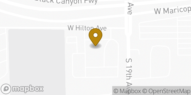 Map showing the location of Penske Truck Rental in Phoenix, AZ 85009