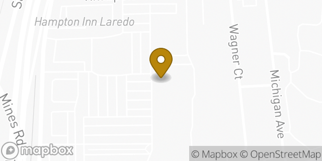 Map showing the location of HomeGoods in Laredo, TX 78045