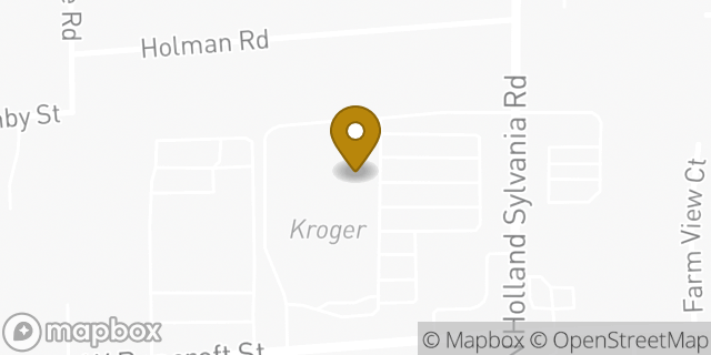Map showing the location of Kroger in Toledo, OH 43615