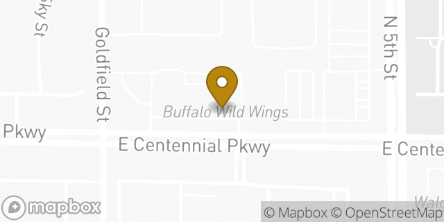 Map showing the location of Buffalo Wild Wings in North Las Vegas, NV 89084