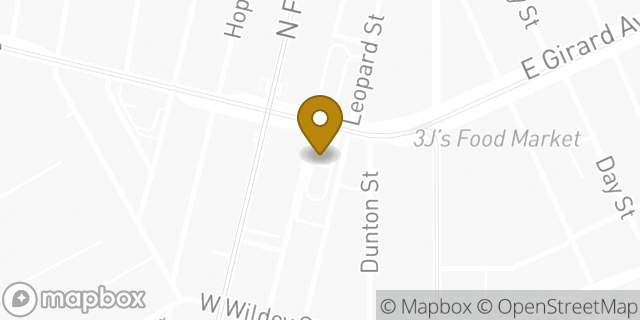 Map showing the location of McDonald's in Philadelphia, PA 19123