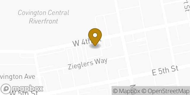 Map showing the location of Fifth Third Bank in Covington, KY 41011