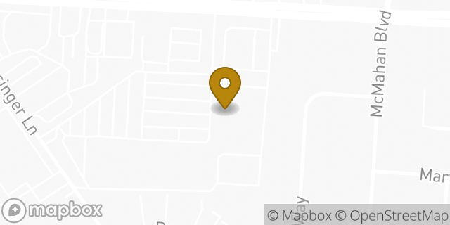 Map showing the location of T.J. Maxx and HomeGoods in Louisville, KY 40220