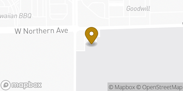 Map showing the location of Amazon Locker - Hypochondria in Glendale, AZ 85305