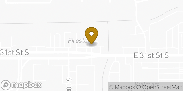 Map showing the location of Subway in Tulsa, OK 74146