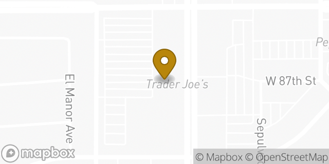 Map showing the location of Panera Bread in Los Angeles, CA 90045