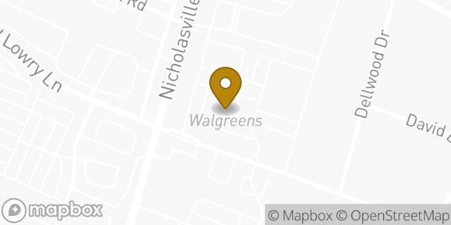 Map showing the location of ATM Walgreens in Lexington, KY 40503