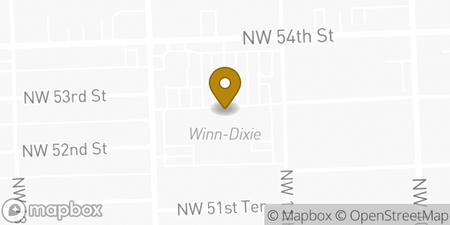 Map showing the location of Winn-Dixie in Miami, FL 33127