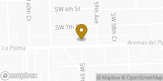 Map showing the location of Bank of America Walk-Up ATM | Calle Ocho in Miami, FL 33144
