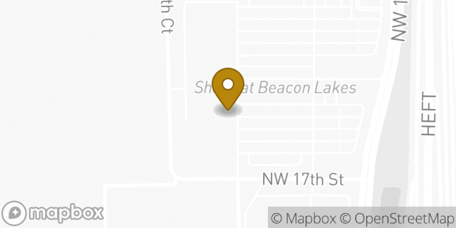 Map showing the location of Amazon Locker - Tegan in Miami, FL 33182