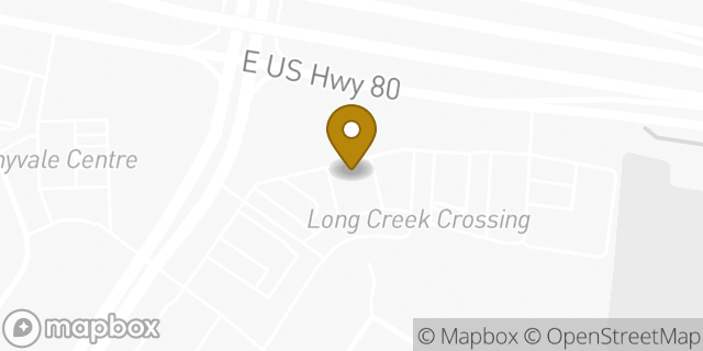 Map showing the location of Starbucks in Sunnyvale, TX 75182