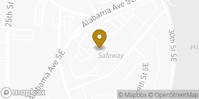 Map showing the location of Amazon Locker - Scarlett in Washington, DC 20020