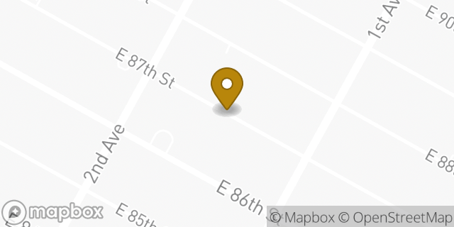 Map showing the location of Budget Car Rental in New York, NY 10128