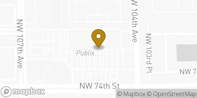 Map showing the location of T.J. Maxx in Doral, FL 33178
