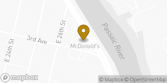 Map showing the location of McDonald's in Paterson, NJ 07514