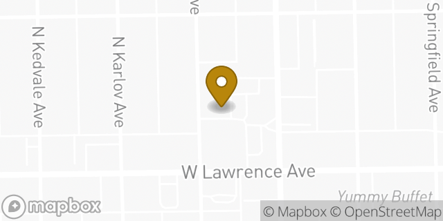 Map showing the location of Starbucks in Chicago, IL 60630
