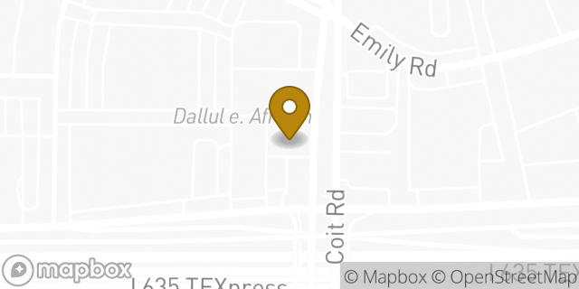 Map showing the location of Subway in Dallas, TX 75240