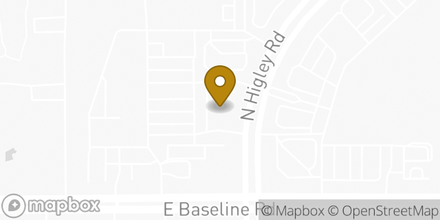 Map showing the location of Banner Urgent Care in Gilbert, AZ 85234