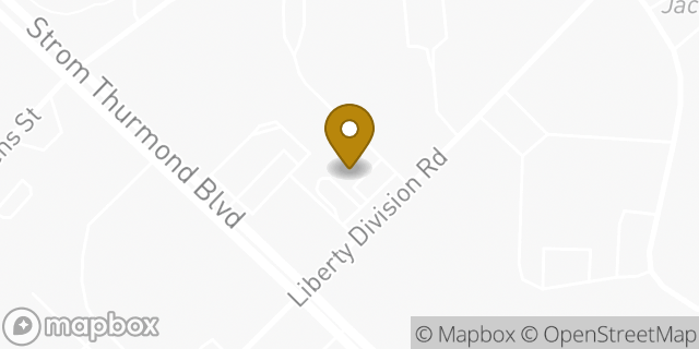 Map showing the location of Starbucks in Columbia, SC 29206