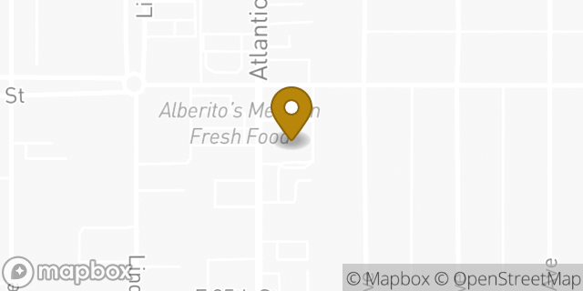 Map showing the location of Walgreens in Long Beach, CA 90807
