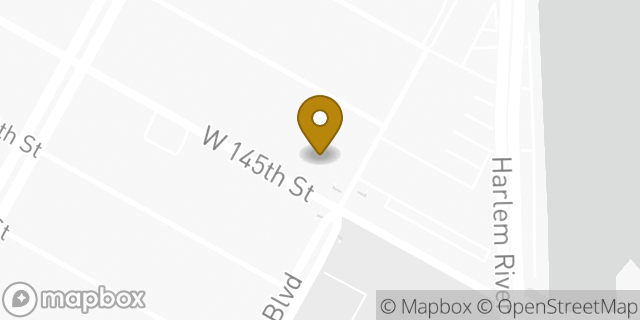 Map showing the location of Papa Johns Pizza in New York, NY 10039