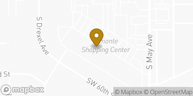 Map showing the location of Amazon Locker - Dini in Oklahoma City, OK 73119