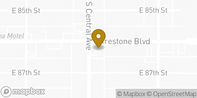 Map showing the location of Amazon Locker - Terger in Los Angeles, CA 90002