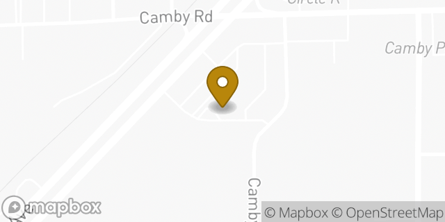 Map showing the location of Dunkin' in Indianapolis, IN 46113