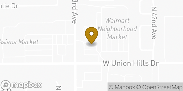 Map showing the location of Amazon Locker - Abode in Glendale, AZ 85308