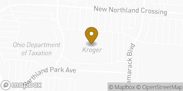 Map showing the location of Kroger in Columbus, OH 43229