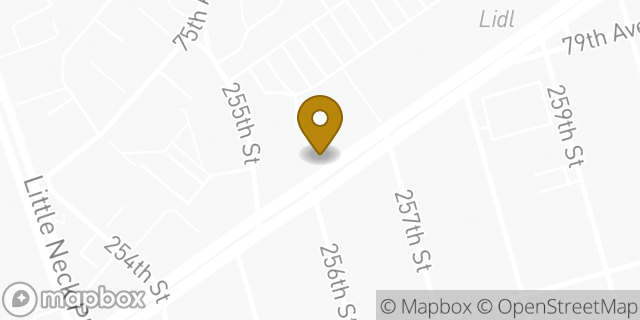 Map showing the location of McDonald's in Glen Oaks, NY 11004
