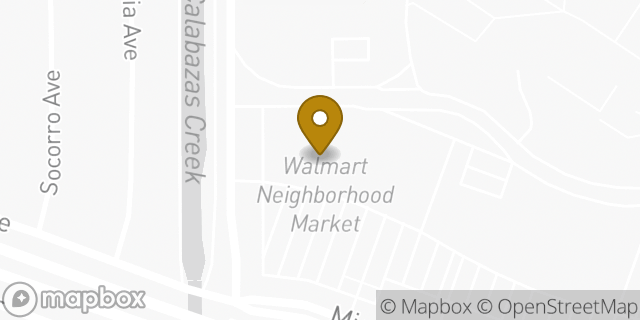 Map showing the location of Walmart Neighborhood Market in Santa Clara, CA 95054