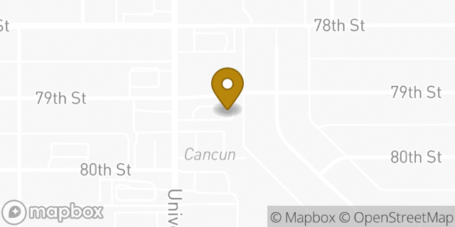 Map showing the location of Baskin-robbins in Lubbock, TX 79423