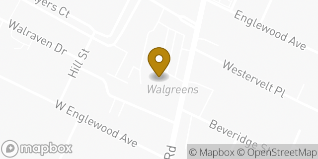 Map showing the location of Dunkin' in Teaneck, NJ 07666