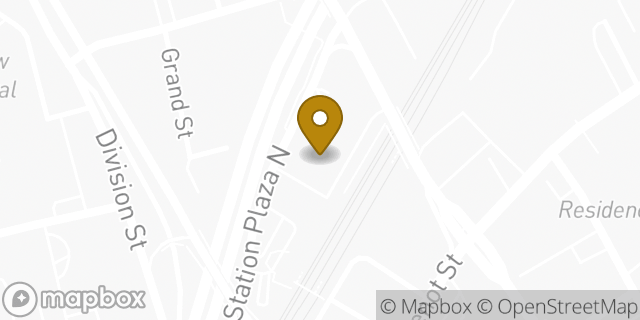 Map showing the location of Avis Car Rental in New Rochelle, NY 10801
