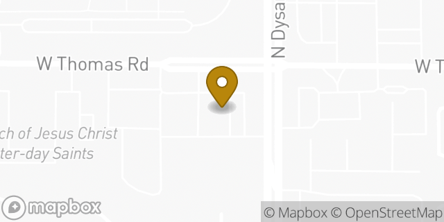 Map showing the location of CVS Pharmacy in Goodyear, AZ 85395