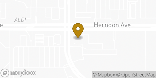 Map showing the location of Amazon Locker - Papo in Clovis, CA 93611