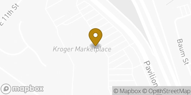 Map showing the location of Starbucks in Newport, KY 41071