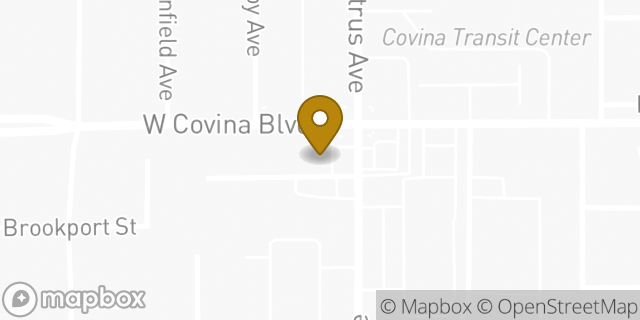 Map showing the location of 7-Eleven in Covina, CA 91722