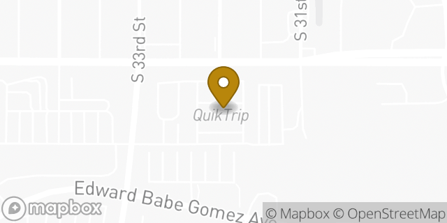 Map showing the location of QuikTrip in Omaha, NE 68107