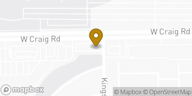 Map showing the location of Dunkin' in North Las Vegas, NV 89032